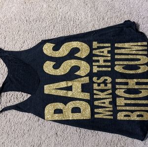 BASS MAKES THAT B CUM !! Tank